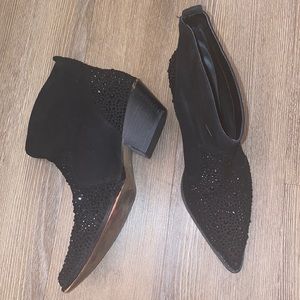 Jessica Simpson Black Rhinestone Cowboy Boots